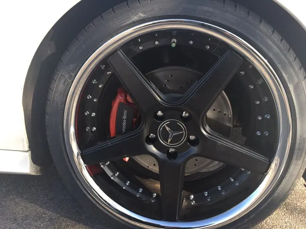 Custom rims installation